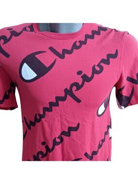 Champion Heritage Athletic Small T-Shirt Apparel AOP Red Logo T-Shirt S